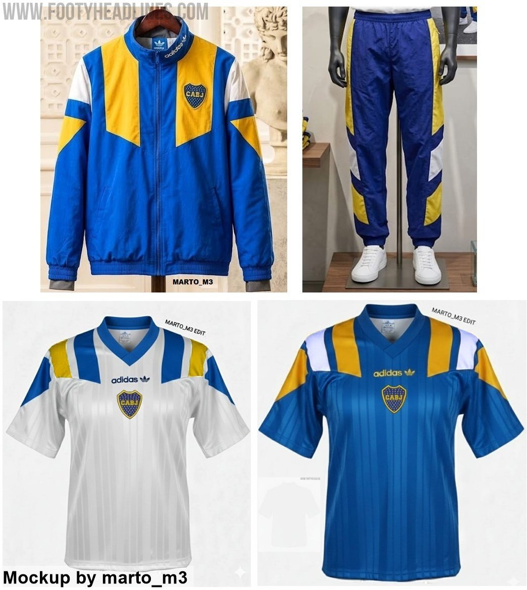 Adidas Boca Juniors 1992 Retro Collection Leaked