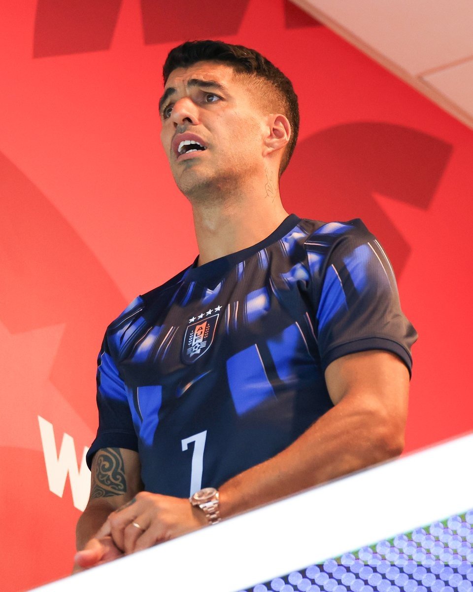 Luis Suarez Spotted in Uruguay 2026 Away Kit During Uruguay vs Cabo Verde Draw