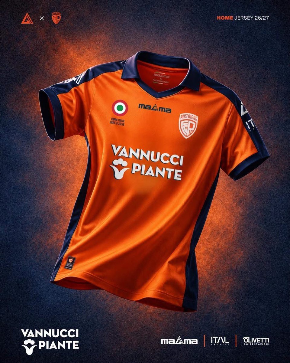 No More Errea: Magma FC Pistoiese 26-27 Home & Away Kits Released