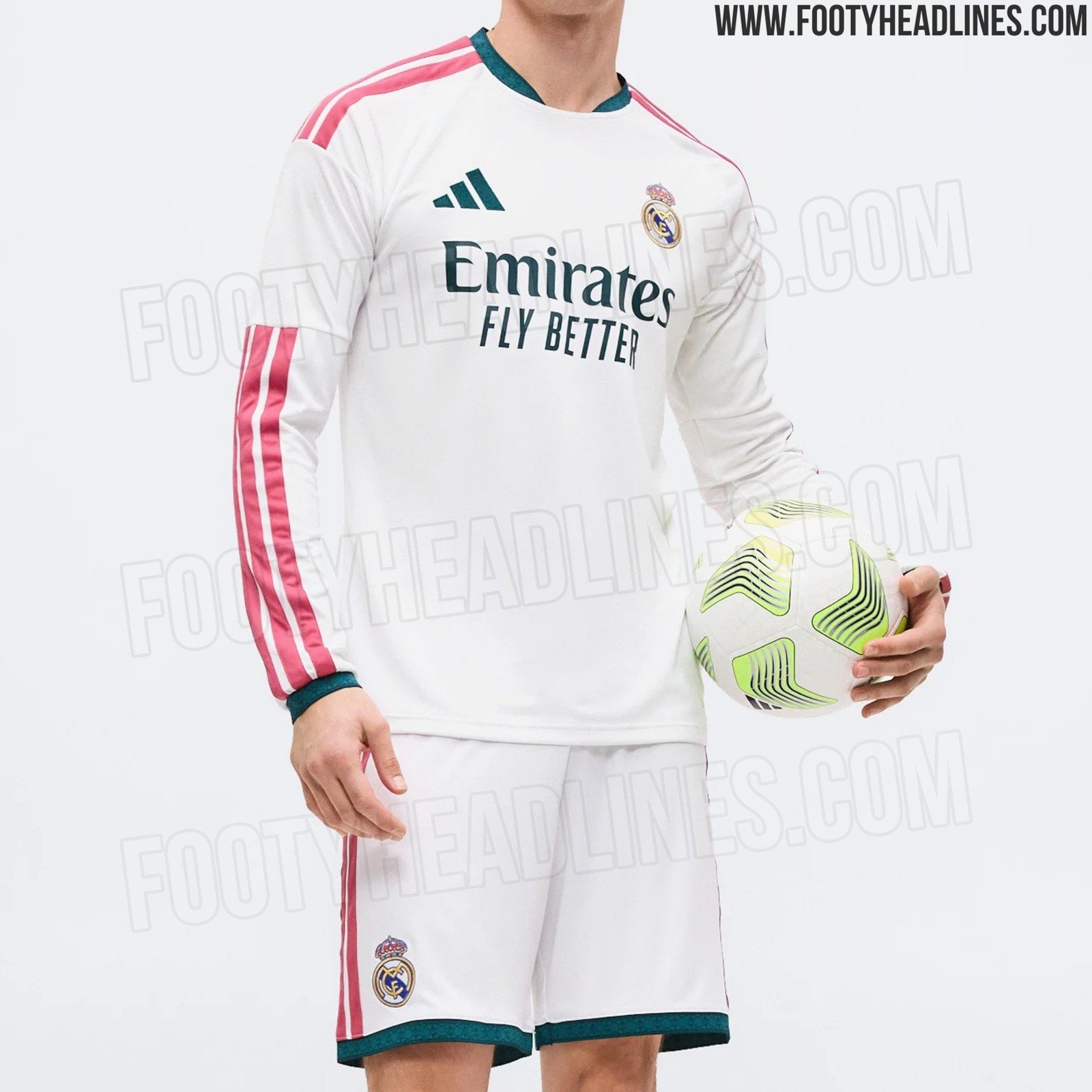 Real Madrid 26-27 Home Kit - Long-Sleeve Version + Shorts Leaked